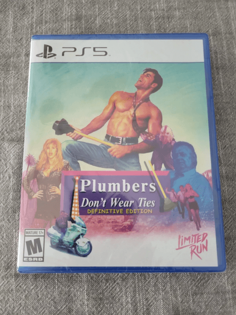 Plumbers Don’t Wear Ties - Definitive Edition box art for Playstation 5